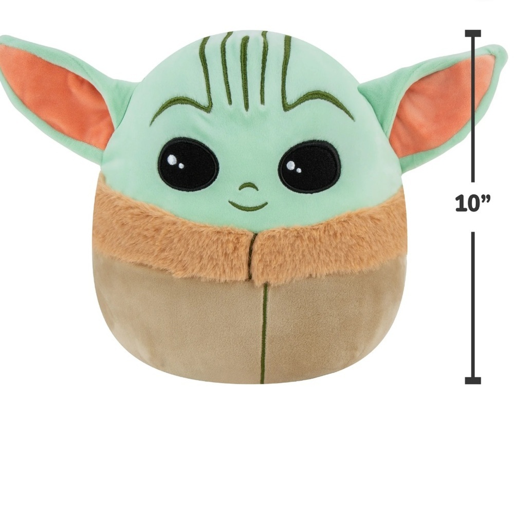 Star Wars Grogu Baby Yoda Squishmallows 10” Kellytoy Official Disney Collectible - Picture 2 of 7